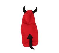 DIKACA Halloween Pet Devil Costume Xl Three Stereoscopic Design Puppy Outfit for Outdoor Walks Parties and Photo Shoots