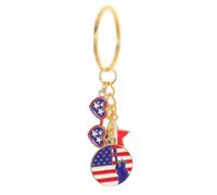 DIKACA Independence Day Commemorative Keychain Statue of Liberty Pendant with Heart and Star Charms Lightweight Bag Charm for Women Handbags Purses and Mini Backpacks Accessory