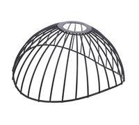 DIKACA Industrial Vintage Metal Cage Floor Lampshade with Sturdy Iron Frame Steampunk Style Light Guard for Living Room Bedroom Office Space Saving Design for Cafes Bars Clubs