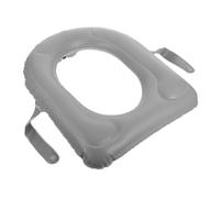 DIKACA Inflatable Raised Toilet Seat Cushion PVC Soft Support Pad with Suction Cup Portable Foldable Design for Adults Seniors Elderly Disabled Bath Seat Comfort