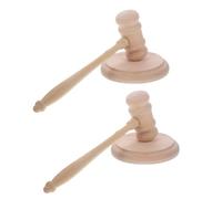 DIKACA Judge Gavel with Base Beech Wood Court Hammer for Auctions and Legal Proceedings Comfortable Grip Mallet for Judges and Lawyers Vintage Style Wood Gavel Block Professional Kit