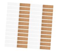 DIKACA Kraft Paper Bookmark Holders with Transparent Self-Adhesive Sleeves Bookmark Storage and Display Set for DIY Printing Convenient Organizer for Reading Accessories