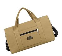 DIKACA Large Capacity Canvas Travel Duffel Bag for Men and Women Wear Resistant Single Shoulder Gym Bag Multipurpose Weekend Holdall for Sports Yoga Swimming Outdoor Activities Carry