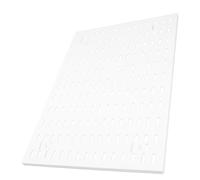 DIKACA Large Plastic Pegboard Wall Organizer Rack No-Drill Installation for Home Office Dorm Multi-Functional Storage Shelf for Items White Hanging Peg Board for Garage Tool Organization