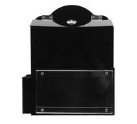 DIKACA Lockable Acrylic Voting Box with Card Slot, Black Donation Tip Jar for Office Feedback, School Elections, Church Fundraising and Community Suggestions