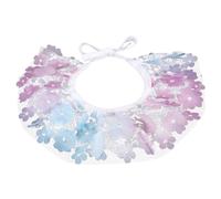 DIKACA Love Lace Scarf Adorable Kitten Collar Decorative Puppy Collar Adjustable Outdoor Cat Scarf for Dogs