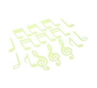 DIKACA Luminous Music Note Wall Decals Dark Decorative Stickers for Bedroom Pack Creative Lightweight Plastic Home Decorations