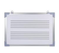 DIKACA Magnetic Double-Sided Music Staff Whiteboard with Erasable Surface for Students Music Notation Practice and Learning at Home School Random Color