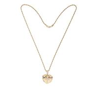DIKACA Memorial Necklace The Photograph Jewelry Photo Locket Necklace for Women Heart Photo Vintage Charm Neckless Picture Locket for Women for Men Golden