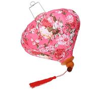 DIKACA Mid-Autumn Silk Lantern with Floral Pattern Vietnam Lantern for Outdoor Decoration for Garden Patio Festival and Party Use