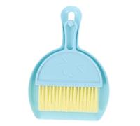 DIKACA Mini Hamster Cage Cleaning Brush Set with Ergonomic Handle Mini Broom and Dustpan Kit for Small Pet Litter Box Clean Tool for Tight Spaces and Corners