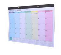 DIKACA Month Wall Calendar Thick Monthly Planner for Home Office and Family Use English Layout for Long-term Scheduling and Event Tracking
