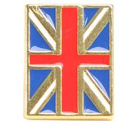 DIKACA National Flag Brooch Metal Lapel Pin Sturdy Creative Clothes Decoration for Boys and Festival Birthday Parties England Red White Blue