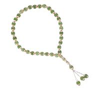 DIKACA Natural Agate Muslim Prayer Beads Beads Rosary Hand Chain Islamic Praying Accessory Smooth Acrylic for Pilgrimage Worship Random Color