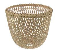 DIKACA Natural Bamboo Weaving Pendant Lamp Shade Ceiling Light Cover for Home Bar Corridor Dining Decorative Hanging Lampshade with Warm Light Effect