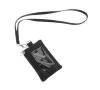 DIKACA Nylon Card Holder Wallet with Lanyard Ultra-Thin Minimalist Coin Purse for Men and Women Keychain Wallet with Zipper Pocket Compact Business Card Bag for Easy Access and Daily Use
