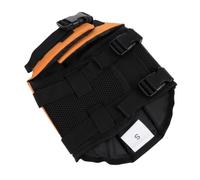 DIKACA Orange Pet Life Preserver Jacket S with Reflective Bright Colors Breathable Sweat-absorbing Quick Release Buckles Grab Handle and D-ring for Leash for Puppy Swimming and Walking