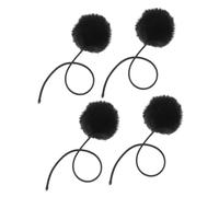 DIKACA Pack of 4 Cat Balls with Bell, Interactive Cat Toy for Hanging, for Scratching Post and Cat Tree, Promotes Exercise and Activity Indoors