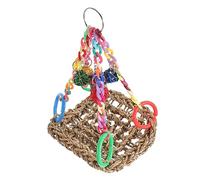 DIKACA Parrot Swing Perch Woven Bird Durable Climbing Plaything for Caged Birds Easy to Install for Exercise and Coordination Development for Parrots and Conures