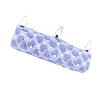 DIKACA Pet Hanging Hammock Bed for Hamsters Guinea Pigs Chinchillas and Ferrets Comfortable Plush Tunnel Design Easy Installation Warm and Spacious Cage Accessory for Animals