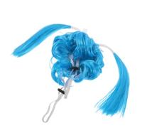 DIKACA Pet Wigs for Small Dogs and Cats Funny Halloween Dog Cosplay Wig Double Ponytail Small Medium Accessories for Parties