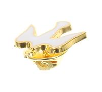 DIKACA Plated Enamel Dove Lapel Pin for Hat and Clothes Elegant Breastpin for First Holy Communion and Memorials Durable Versatile Accessory for Women and Unisex Use