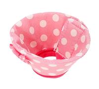 DIKACA Protective Parrot Collar Anti-pecking Bird Cone for Injury Healing Comfortable Anti-biting Neck Decor Easy to Wear for Pet Birds and Parrots Pink Dot