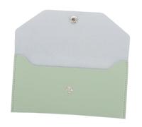 DIKACA PU Leather Cash Wallet Organizer Soft Small Card Case Long Money Pouch for Women Reusable Envelope Budget Holder Stylish Minimalist Design