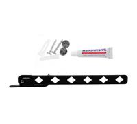 DIKACA Punch-free Wall-mounted Retractable Clothes Rack Folding Invisible Drying Hanger for Balcony Bathroom Laundry Storage Black