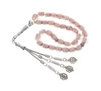 DIKACA Purple Glass Muslim Prayer Bead Bracelet String Comfortable Islamic Rosary for Worship and Respect Meaningful Religious Gift for Islam Believers