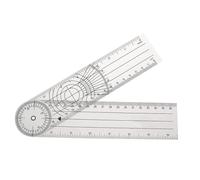 DIKACA PVC Spinal Goniometer Angle Protractor Transparent Medical Ruler for Joint Range of Motion Measurement and Physical Therapy Centimeter Scale