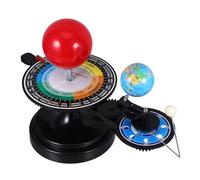 DIKACA Realistic Solar System Model Teaching Aid with Sun Earth Moon Simulation Educational Sphere Instrument for Astronomy Learning Geography Tool for Space Science Projects