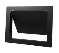 DIKACA Recessed Stainless Steel Trash Bin Lid with Side Opening, Built-In Garbage Can Cover for Kitchen and Bathroom, Hinged Flip Metal Waste Bin Door Replacement