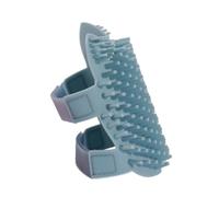 DIKACA Removable Cat Self Grooming Brush with Scented Soft Silicone Massage Comb and Pet Scratching Board for Stress Relief and Loose Hair Removal Small Blue