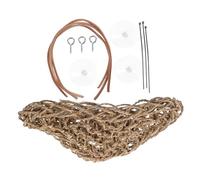 DIKACA Reptile Hammock Bed Grass Woven Hanging Nest for Lizards Snakes Reptiles Easy to Clean Dry and Fix Practical Sleeping Resting for Bearded Dragons and Terrarium Pets