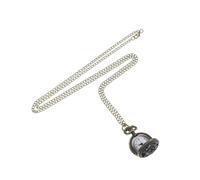 DIKACA Retro Hollowed-Out Pocket Watch Zinc Alloy Classic Quartz Necklace Vintage Design with Long Chain for Men Women Accessory