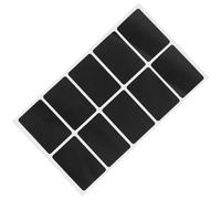 DIKACA Reusable Chalkboard Stickers Labels 10pcs Rectangular Blackboard Sticker Tags Erasable for Jars Bottles Pantry Storage and Office Organization