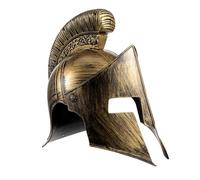 DIKACA Roman Soldier Helmet Lightweight Plastic Headwear with Comfortable Lining for Adults Detailed Ancient Costume Prop for Cosplay Parties Role-playing and Festivals