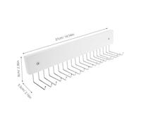 DIKACA Rotating Wall-mounted Belt and Tie Holder with Entryway Hook Space-saving Organizer for Multiple Accessories Minimalist Design for Closet and Hallway Storage