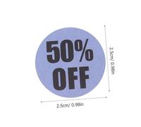 DIKACA Round Adhesive Retail Store Stickers for Pricing Discounts Peel-Off Decals for Supermarket Inventory Management Labeling for Resale Shops