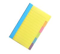 DIKACA Self-adhesive Lined Paper Notepads Portable Sticky Memo Pads for Office School Study To-do Lists Stationery Yellow Convenient Portable Pads