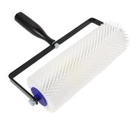 DIKACA Self Leveling Screed Spiked Roller Paint Brush Tool for Epoxy Floor Paint Bubble Removal with Easy-Install Handle for Cement and Vinyl Flooring