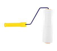 DIKACA Self Leveling Screed Spiked Roller with Handle Plastic Aeration Floor Brush for Epoxy Paint Bubble Removal Random Color