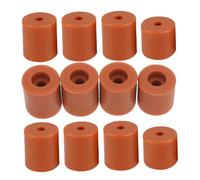 DIKACA Silicone Hot Bed Leveling Columns for Printers Shock-absorbing Heatbed Spacers with Multi-height Design Stable Platform Vibration Reduction Compatible Replacement for Springs Brown