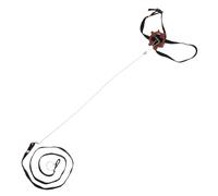 DIKACA Small Adjustable Turtle Leash for Tortoise Outdoor Use Lightweight Breathable Pet Harness Strap with Control Rope for Reptile Walking and Training Black Silent Design