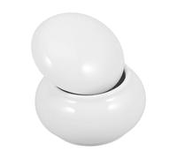 DIKACA Small Ceramic Pet Urn for Dogs and Cats Ashes Compact Keepsake Cremation Urn with Smooth Surface Memorial Jar for Honoring Beloved Pets Easy to Clean and Carry White Medium