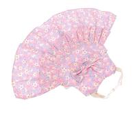 DIKACA Small Pet Decorative Rabbit Dress with Lightweight Extra-long Traction Strap Floral Print Bunny Costume for Rabbits and Small Pets for Outdoor Activities