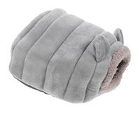 DIKACA Small Pet Sleeping Nest Warm Hamster Bed for Sugar Gliders and Guinea Pigs Cozy Gray Mini Animal Nest for Indoor Use Soft Material for Comfortable Rest