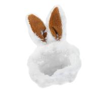 DIKACA Small Pet Warm Plush Headband Hat for Guinea Pigs Rabbits Hamsters Chinchillas Hedgehogs Windproof Cozy Animal Headgear Easy Wear and Wash Lightweight Winter Accessory