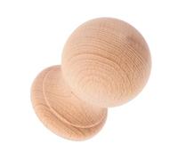 DIKACA Small Solid Wood Finials Handcrafted Roman Pillar Decorative Toppers for Furniture Staircase Curtain Rods Flagpole Bed Posts DIY Wood Craft Ornaments